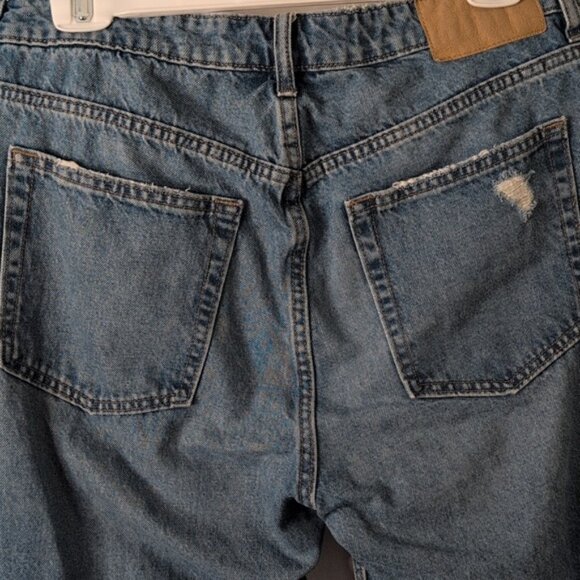 Divided H&amp;M Womens Blue Distressed Jeans - Picture 4 of 4